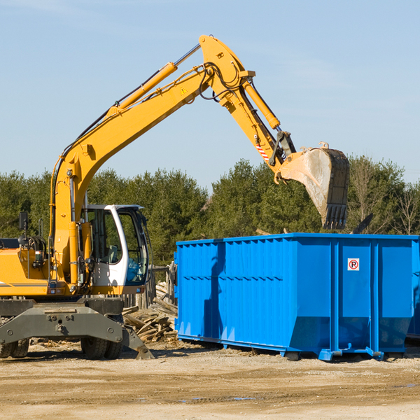 what size residential dumpster rentals are available in Brunswick New York